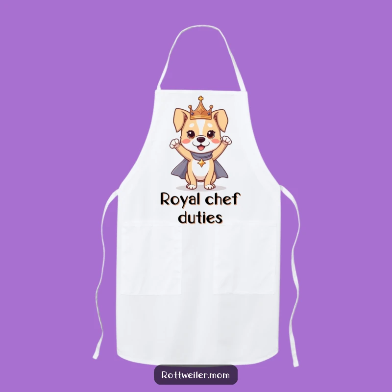 Funny Dog Hero Apron: Regal Chef's Wear for Kitchen Adventures Gift