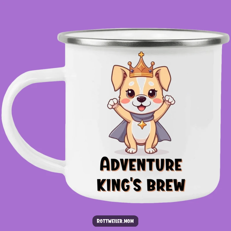 Funny Dog Hero Camping Mug: Durable Regal Pup Cup for Adventures