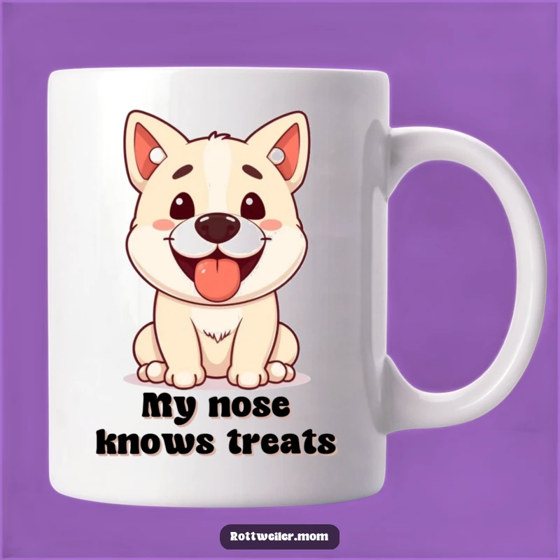 Funny Stocky Dog Nose Treat Balance Mug A Hilarious Gift for Dog Lovers