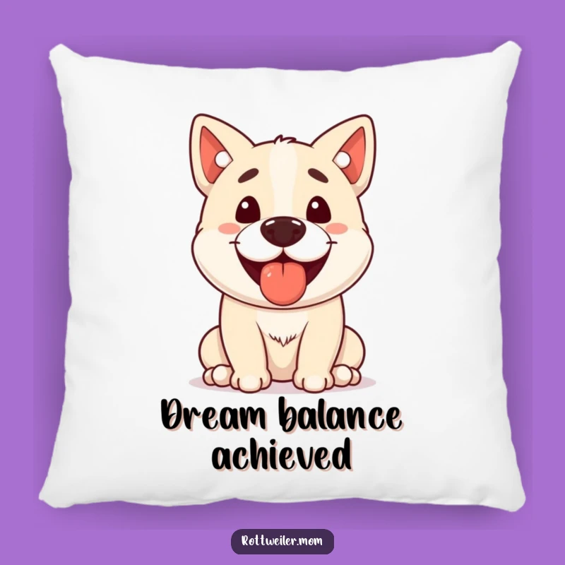 Funny Stocky Dog Treat Balance Pillow A Comfy and Hilarious Decor Piece