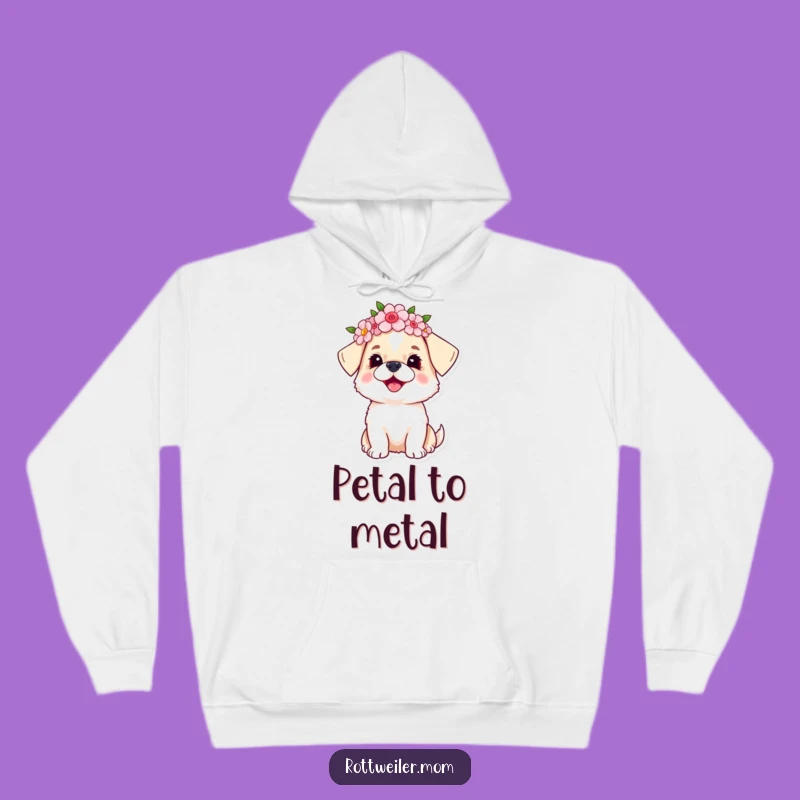 Cozy Funny Dog Flower Crown Hoodie: Embrace Warmth and Joy