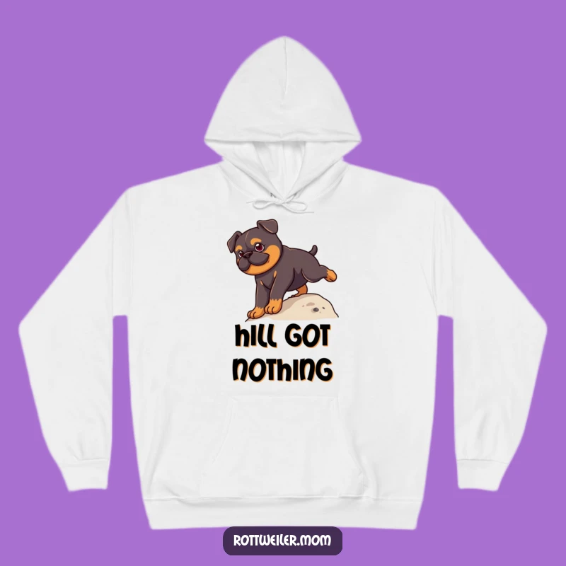 Cozy Funny Kawaii Rottweiler Climbing Hoodie - Warm & Inspiring Dog Gift