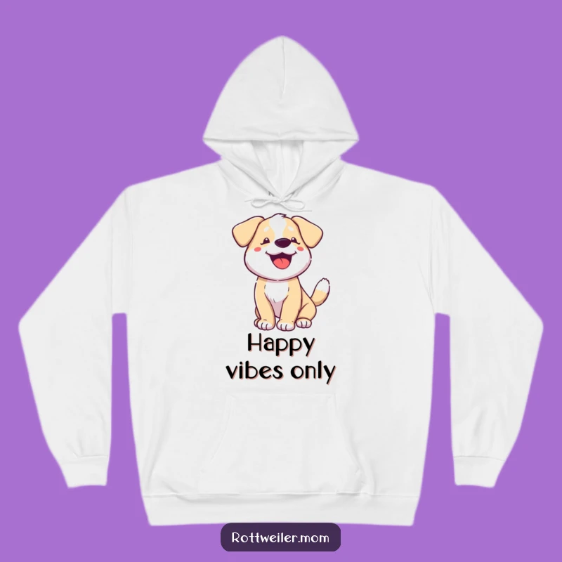 Cozy Funny Happy Dog Tail Wagging Hoodie: Snuggle Up with Joy