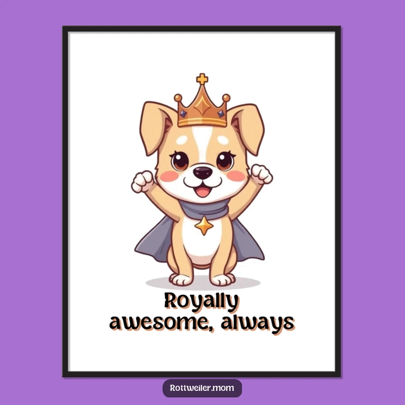 Funny Free Printable Wall Art: Hero Dog, Majestic & Downloadable Decor