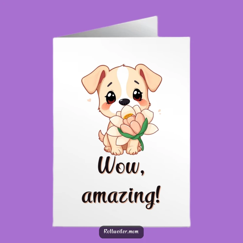 Free Printable Congrats Card: Dog's Discovery, Celebrate New Beginnings Downloadable