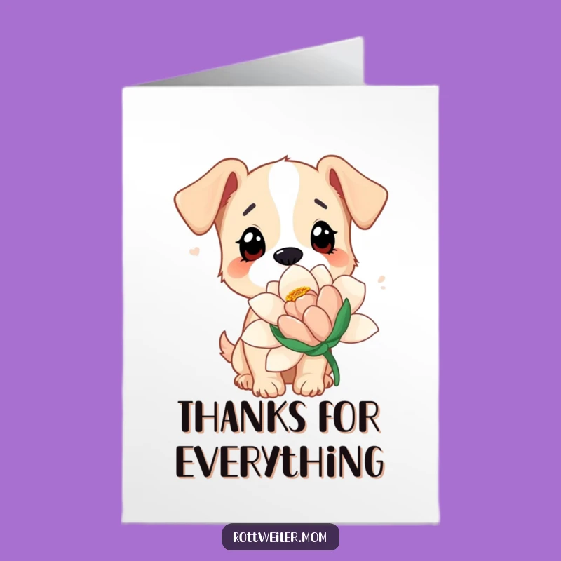 Free Printable Thank You Card: Dog's Wonder, Heartfelt Downloadable Gift