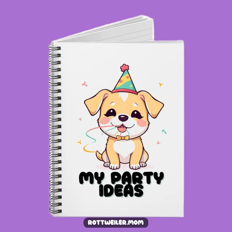 Funny Dog Party Notebook: Journal Celebrations, Pup's Festive Fun Gift