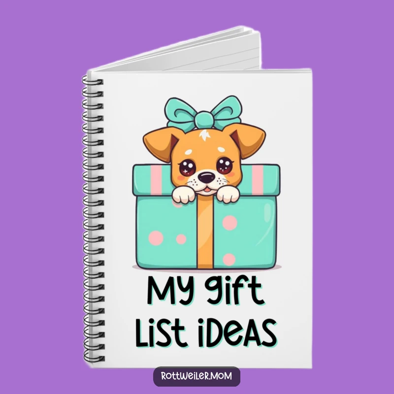 Funny Peek-a-Boo Dog Present Notebook, Jot Down Surprising Ideas