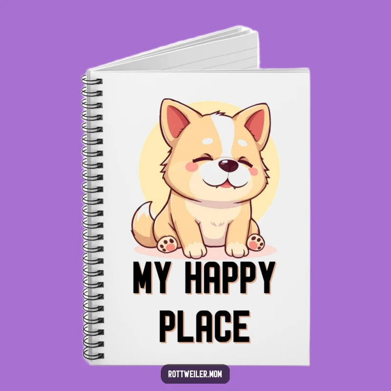 Funny Stocky Dog Sunbeam Sigh Notebook Capture Your Calm Thoughts