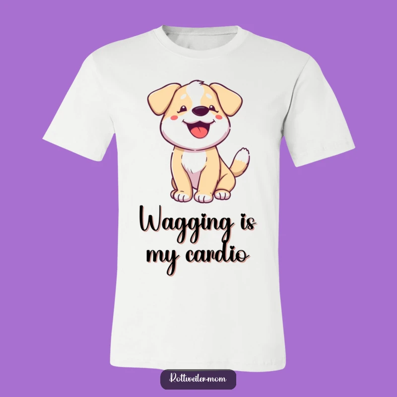 Funny Happy Dog Tail Wagging T-Shirt: Wear Your Joyful Pup Spirit