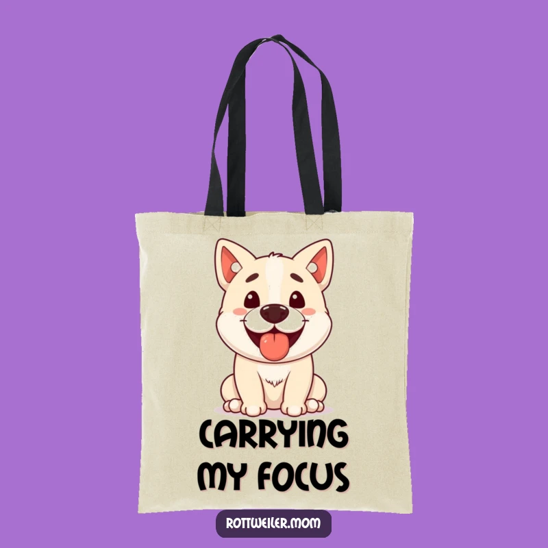 Funny Stocky Dog Treat Balance Tote Bag A Chic and Comical Carry-All