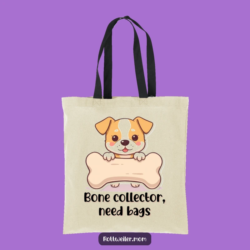 Funny Dog Bone Peek Tote Bag: Carry Your Laughs, Paw-some Funny Gift for Shoppers!