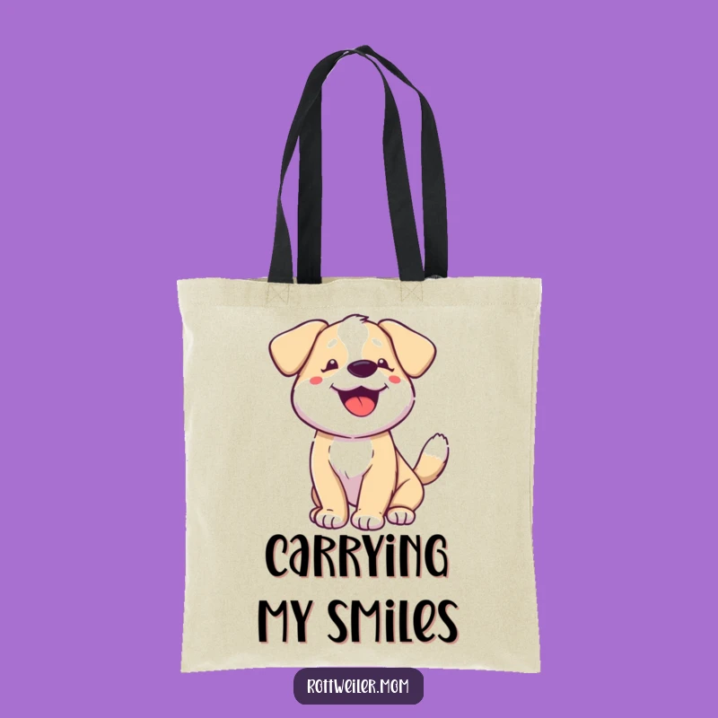 Funny Happy Dog Tail Wagging Tote Bag: Carry Your Joyful Spirit
